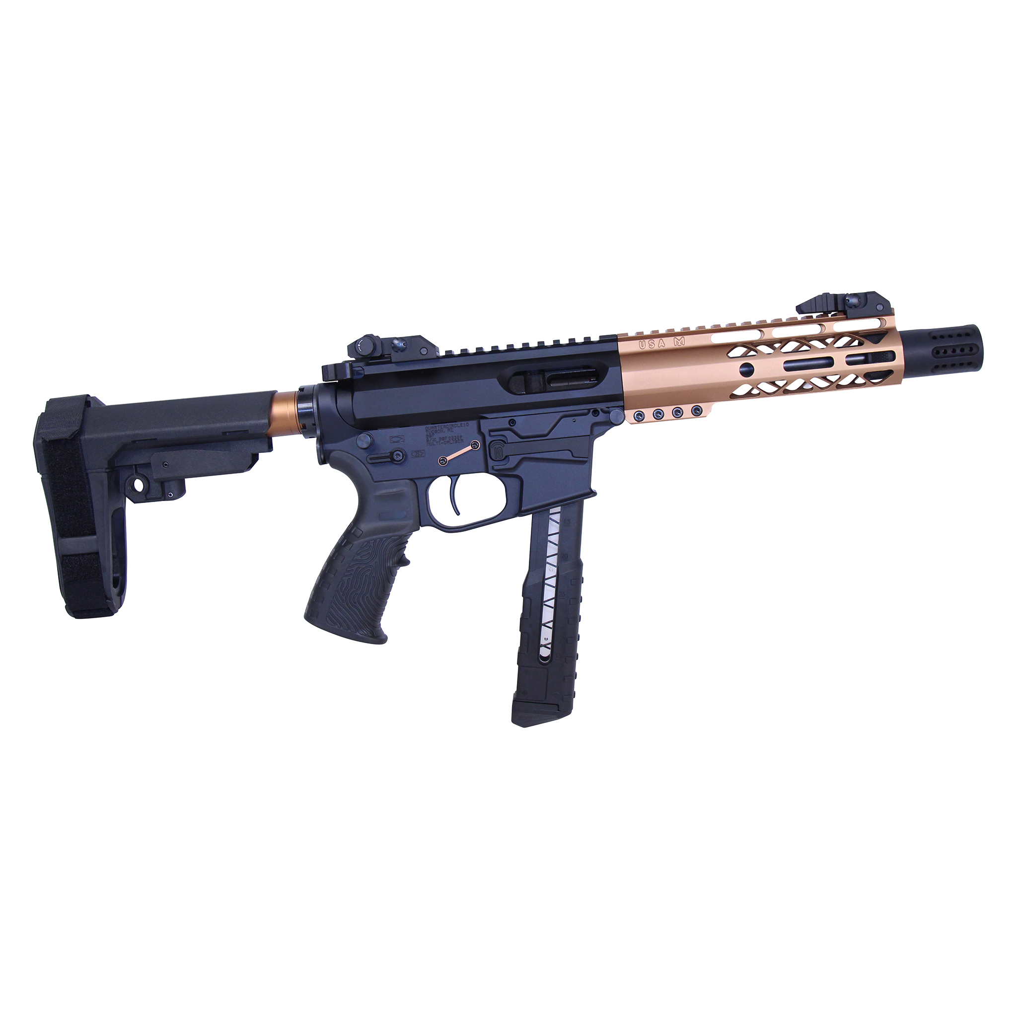 AR-15 Complete Anti-Rotation Trigger/Hammer Pin Set Anodized Bronze – view 2