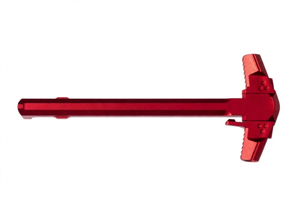 AR-15 T-BON3 Ambi-Charging Handle With Gas Escape Port - Red