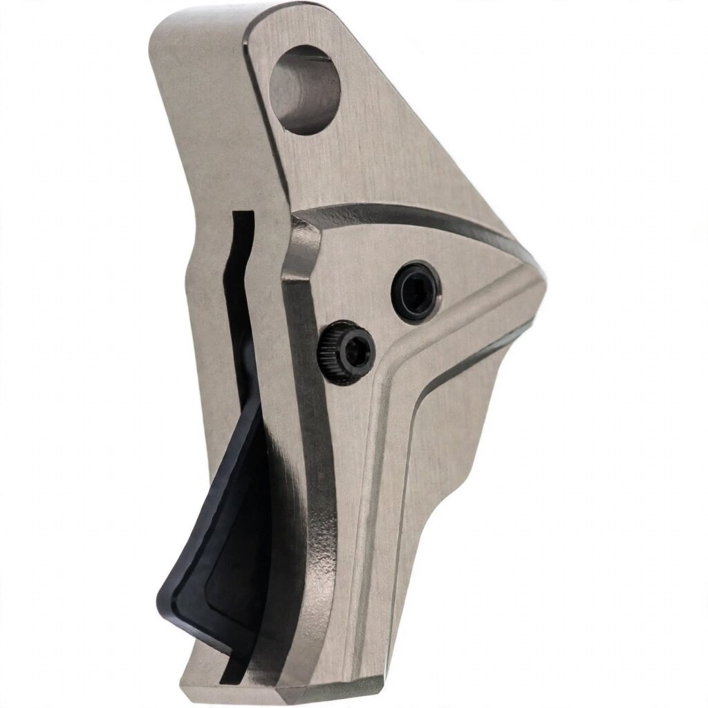 Anodized Aluminum Adjustable Trigger Shoe with safety - Titanium