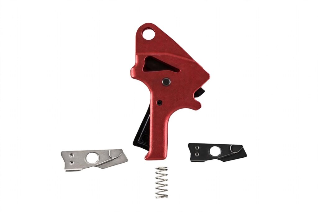 Flat Faced Forward Set Trigger Kit for M&P M2.0 - Red - Polymer
