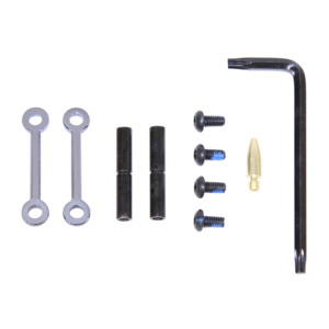 AR-15 Complete Anti-Rotation Trigger/Hammer Pin Set Black Chrome