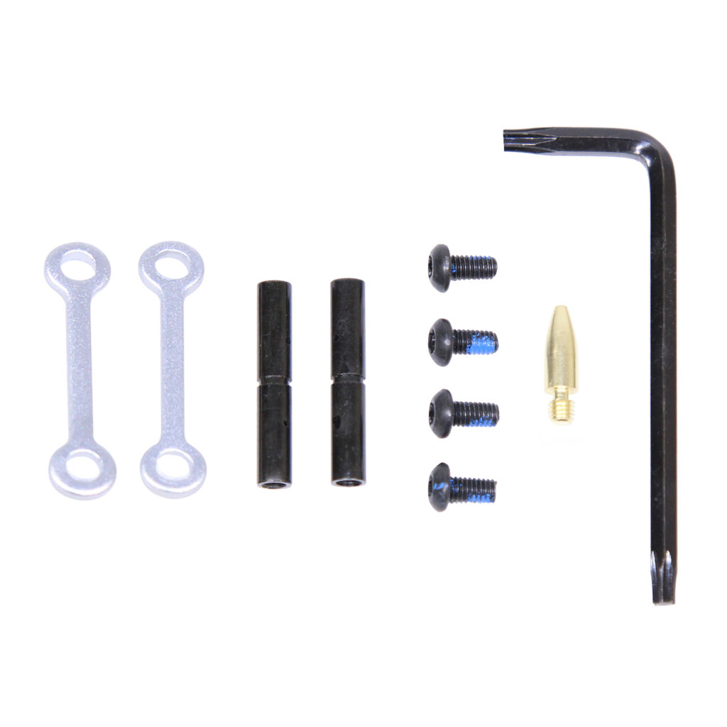 AR-15 Complete Anti-Rotation Trigger/Hammer Pin Set Anodized Clear