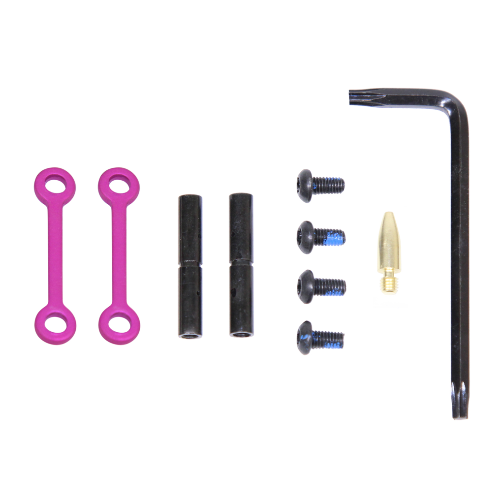 anodized pink anti rotation pin set