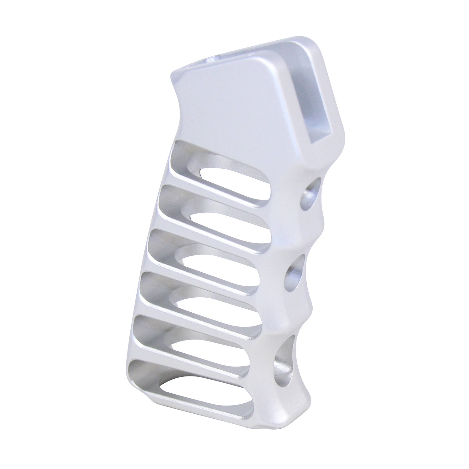 Ultralight Skeletonized Aluminum Pistol Grip Anodized Clear