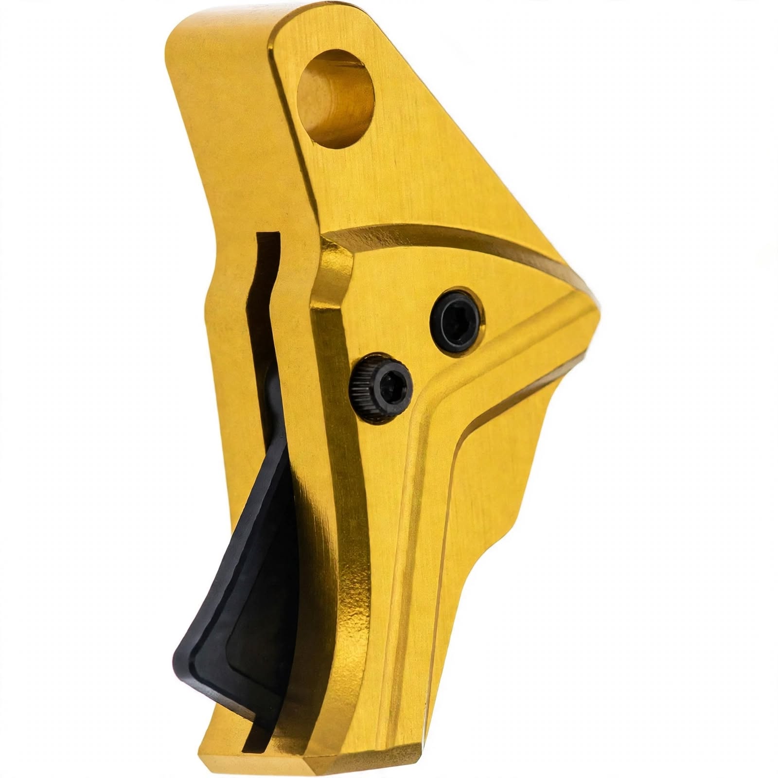 Glock Gen 3-4 Aluminum Trigger Shoe - Gold w/ Black Safety