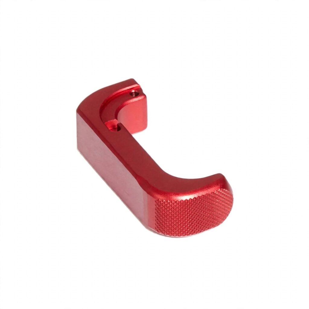 Glock 17/19 Mag Release - Aluminum-Red